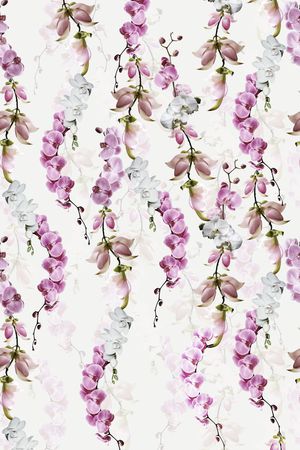 花藤蝴蝶兰印花华亿平台图片