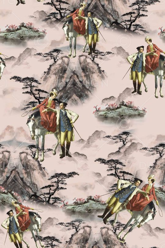 潮流大牌印花华亿平台图片