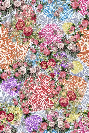 几何印花华亿平台图片