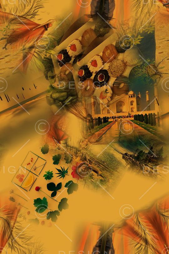 复古印花华亿平台图片