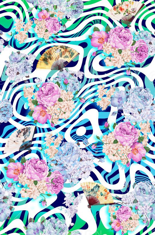 波纹印花华亿平台图片