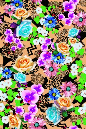 抽象印花华亿平台图片