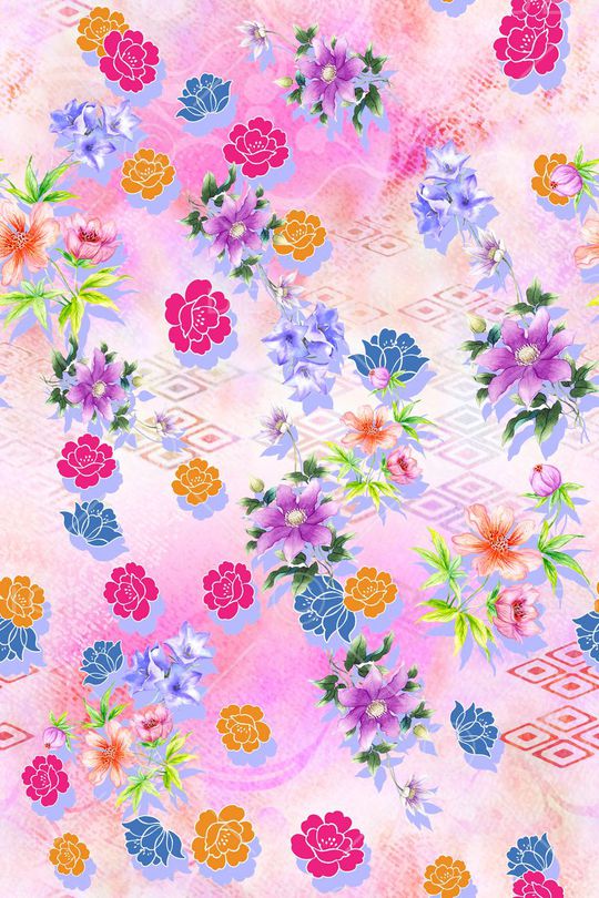 抽象印花华亿平台图片