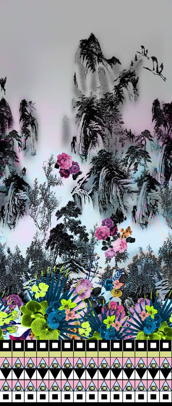 中国风印花华亿平台图片