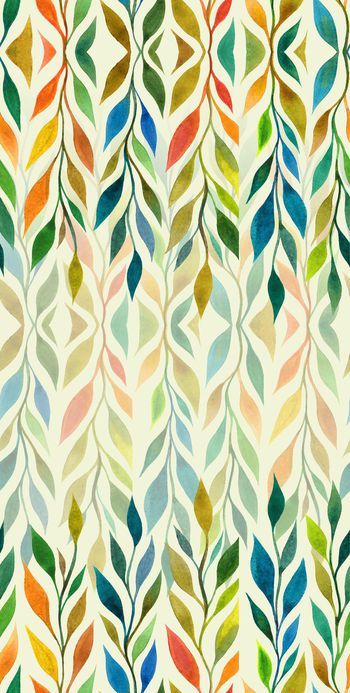 480482-手绘彩色小树苗