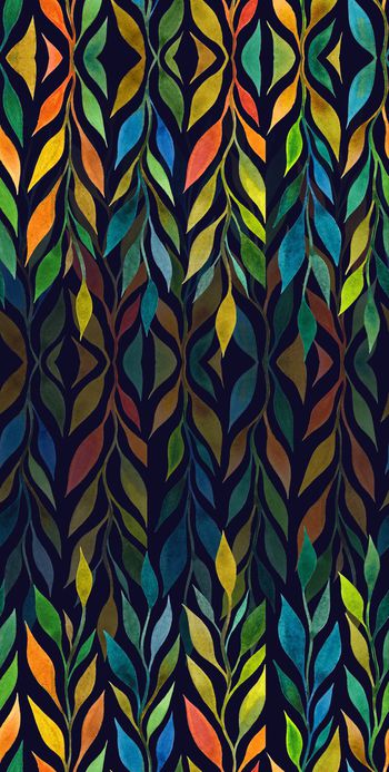 480483-手绘彩色小树苗