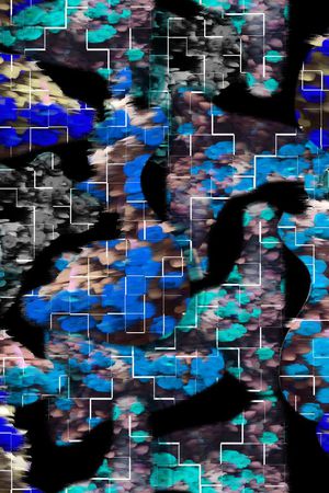 抽象复古印花华亿平台图片