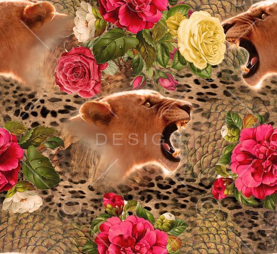 豹纹 动物 豹子头印花华亿平台图片