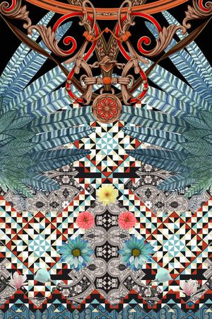 潮流时尚印花华亿平台图片