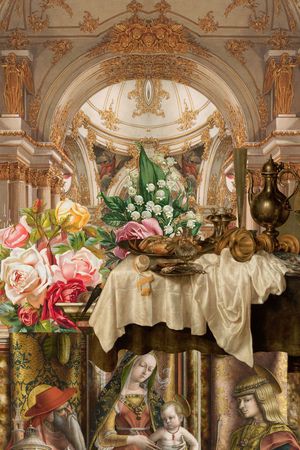 潮流时尚印花华亿平台图片