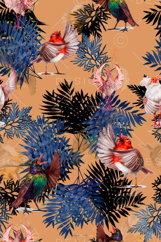 热带风格印花华亿平台图片