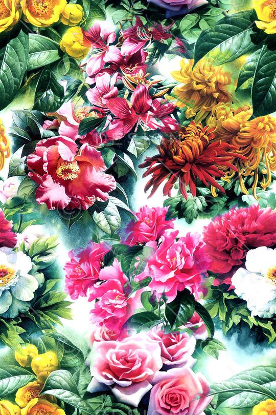 花朵印花华亿平台图片