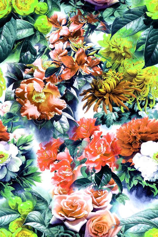 花朵印花华亿平台图片