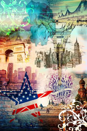 欧式建筑印花华亿平台图片