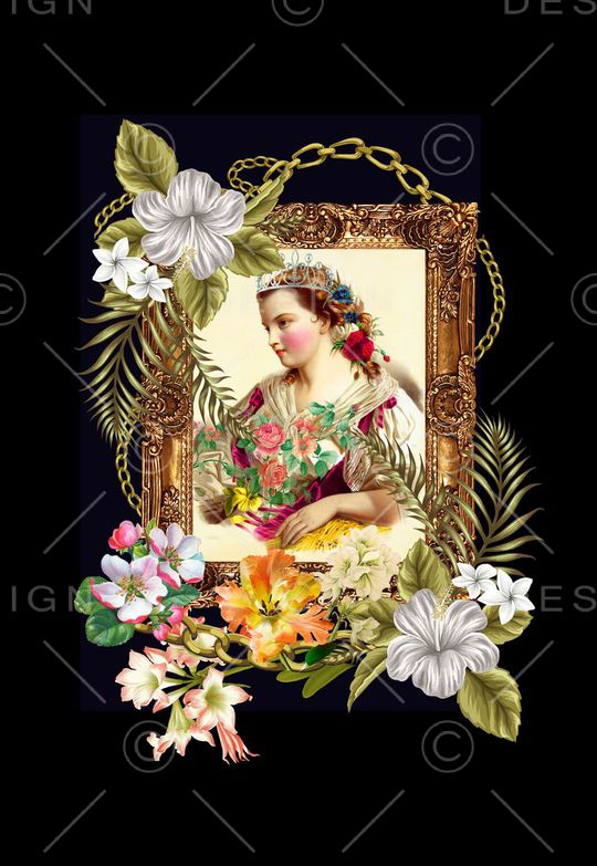 潮流时尚印花华亿平台图片