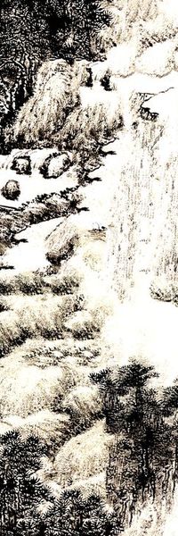 传统山水印花华亿平台图片