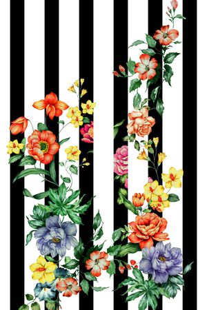 条纹印花华亿平台图片