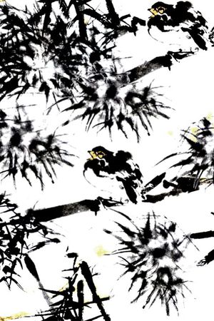 传统水墨印花华亿平台图片