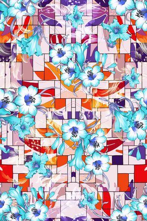 花朵印花华亿平台图片