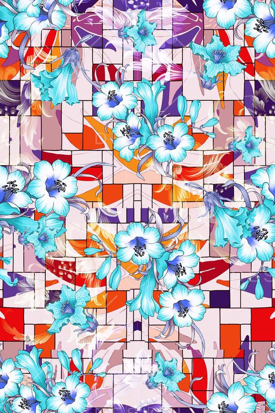 花朵印花华亿平台图片