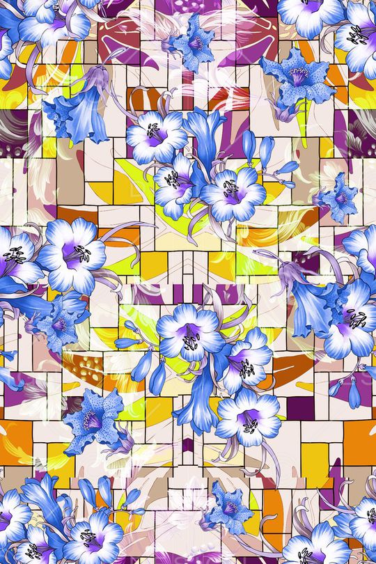 花朵印花华亿平台图片