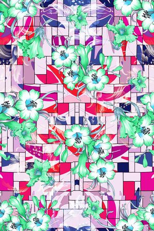 花朵印花华亿平台图片