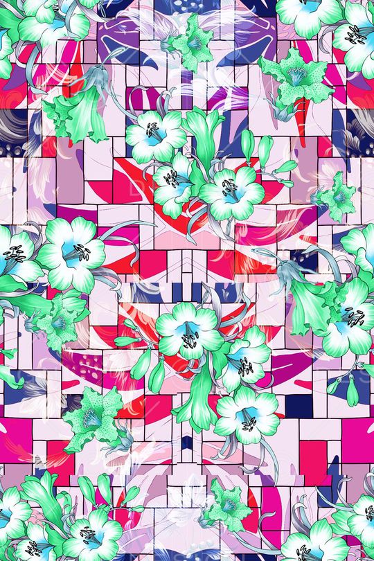 花朵印花华亿平台图片