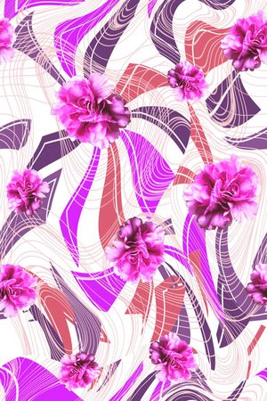 抽象印花华亿平台图片