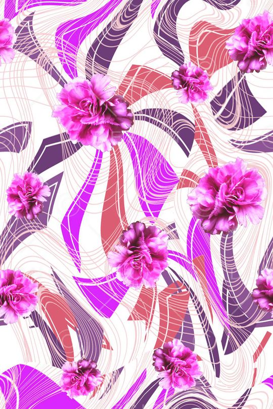 抽象印花华亿平台图片