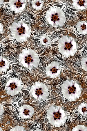 蕾丝印花华亿平台图片