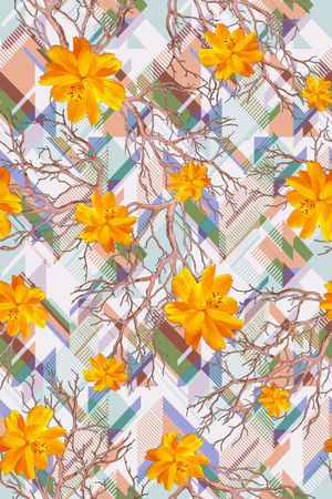 几何印花华亿平台图片