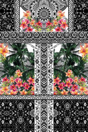 长款定位花印花华亿平台图片