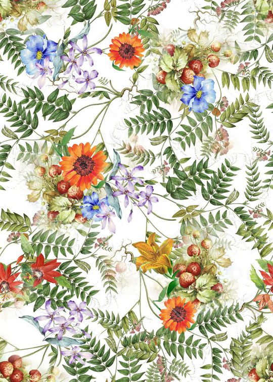 花卉印花华亿平台图片