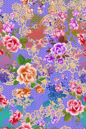 抽象印花华亿平台图片