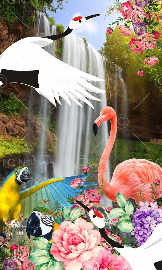 时尚写意印花华亿平台图片