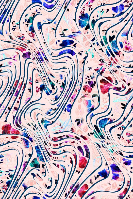 抽象印花华亿平台图片