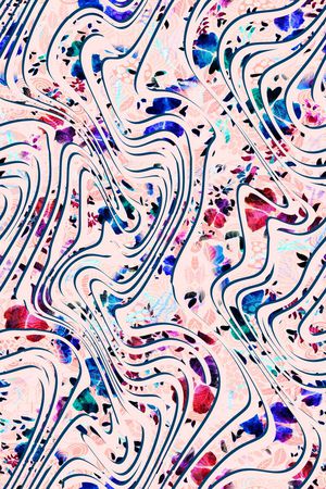 抽象印花华亿平台图片