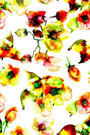 碎花印花华亿平台图片