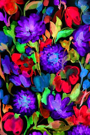 Floral印花华亿平台图片