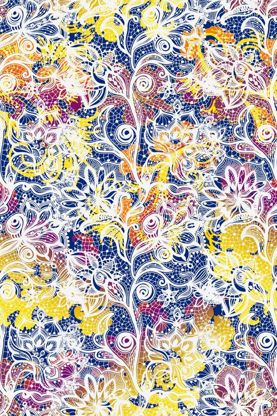 蕾丝印花华亿平台图片