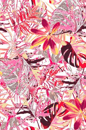 夏威夷热带花印花华亿平台图片