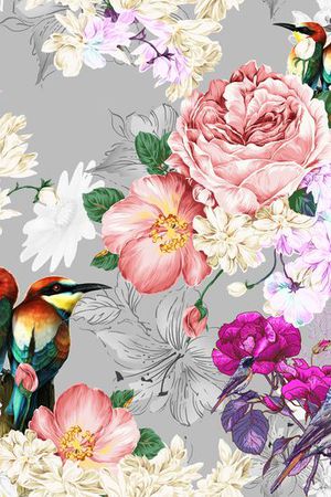 花鸟印花华亿平台图片