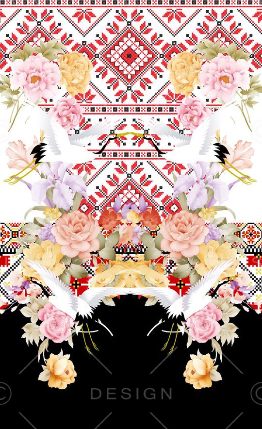 潮流时尚印花华亿平台图片