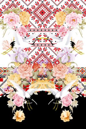 潮流时尚印花华亿平台图片