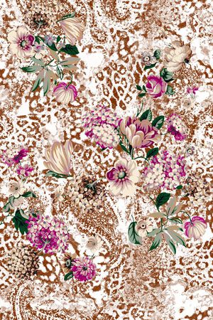 豹纹印花华亿平台图片