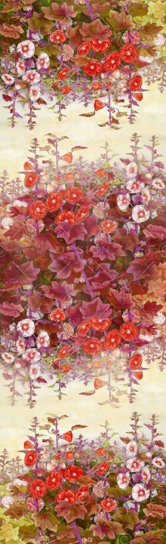 芙蓉花印花华亿平台图片