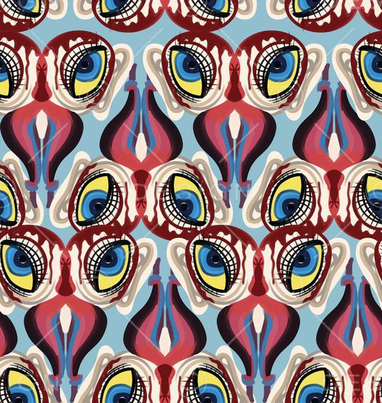 潮流时尚印花华亿平台图片