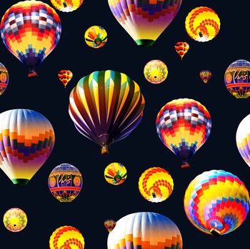 481618-时尚潮流热气球花卉