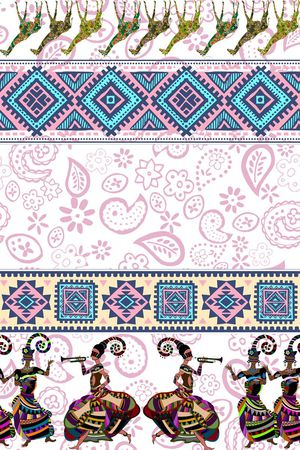 几何形状印花华亿平台图片