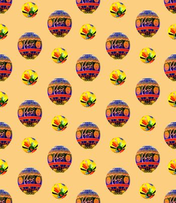 481676-时尚潮流热气球花卉2